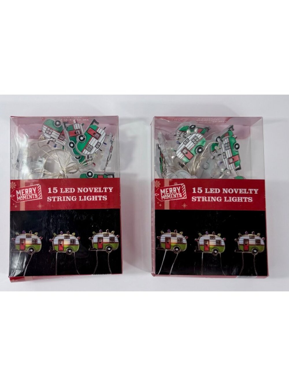 Merry Moments Camper Trailer String Lights LED Battery Operated Indoor Holiday